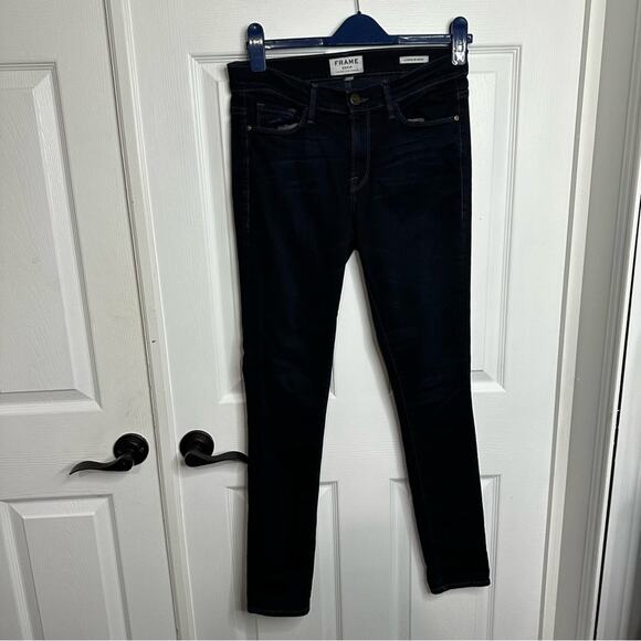Frame Le Skinny Jeans Dark Denim size 30 600147 - Picture 1 of 9